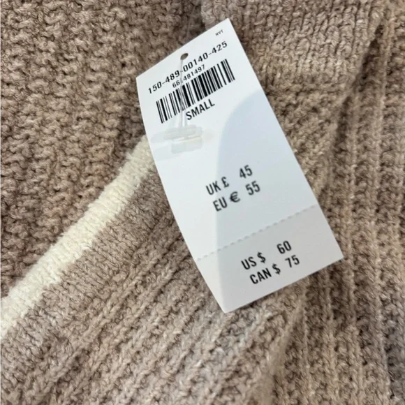 Brand new/ never worn. Abercrombie & Fitch Tan Knit Sweater - Picture 4 of 4